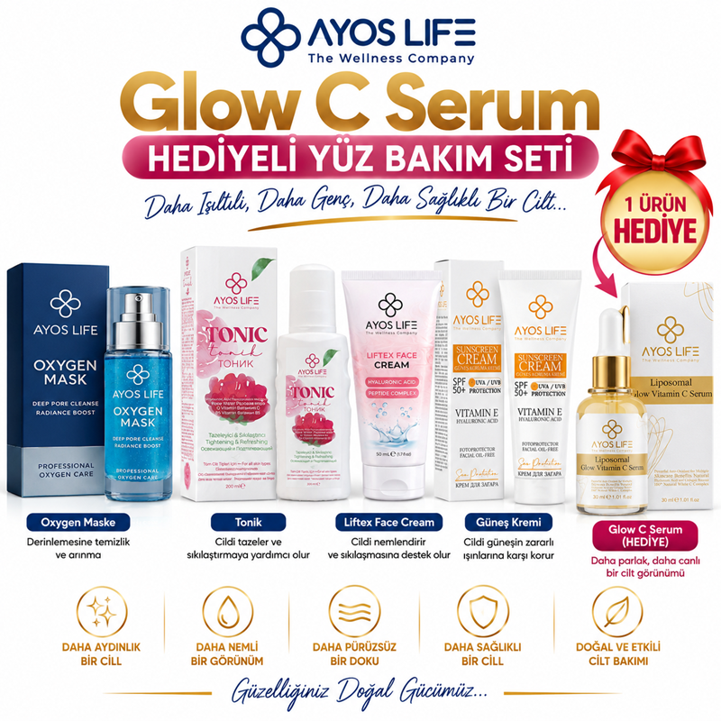 YÜZ BAKIM SETİ (C SERUM HEDİYELİ)